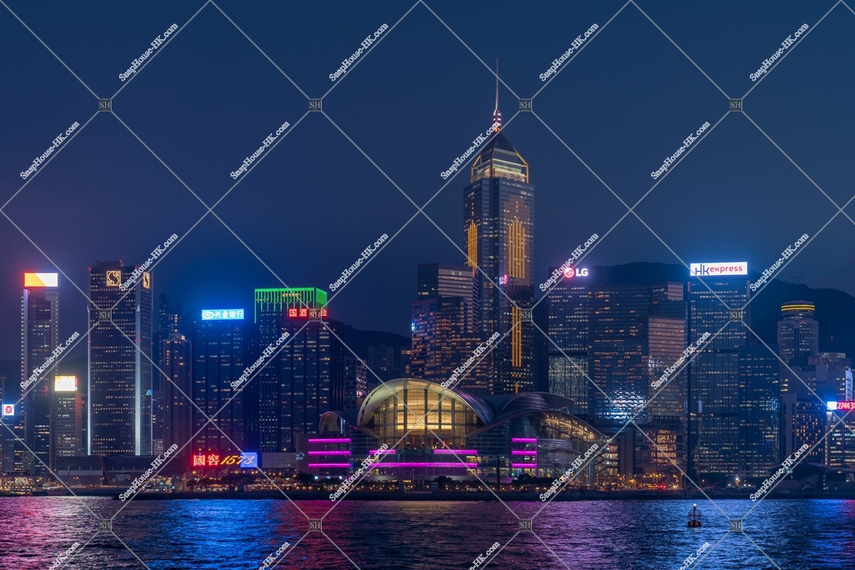 Night View of Wan Chai from Tsim Sha Tsui, No.1