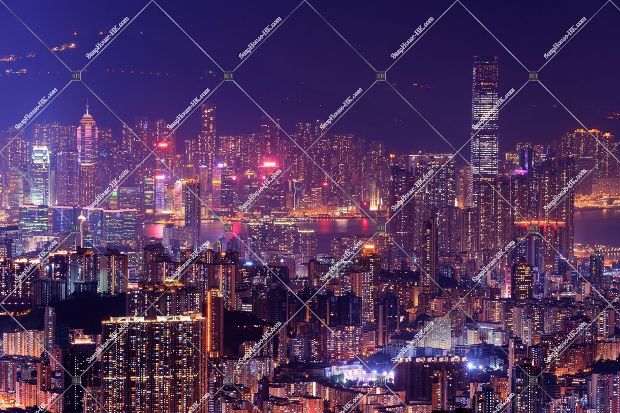 View of Kowloon Peninsula and Hong Kong Island, No.6