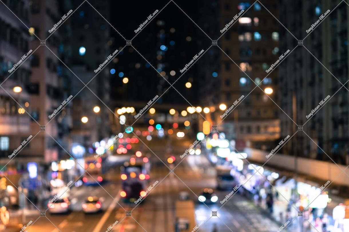 Night view of Shau Kei Wan Road, Sai Wan Ho, No.6