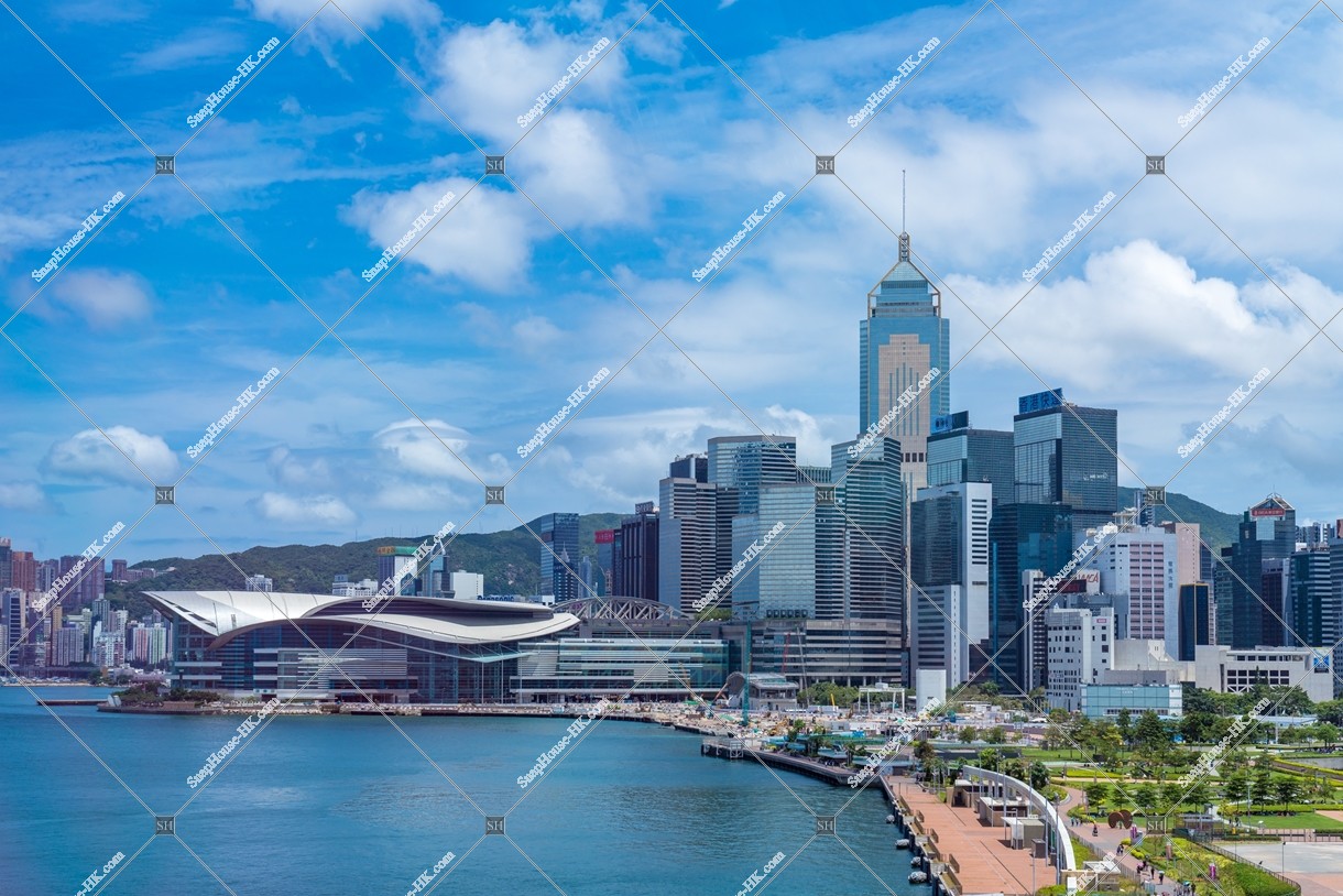 View of high-rise buildings, Wan Chai