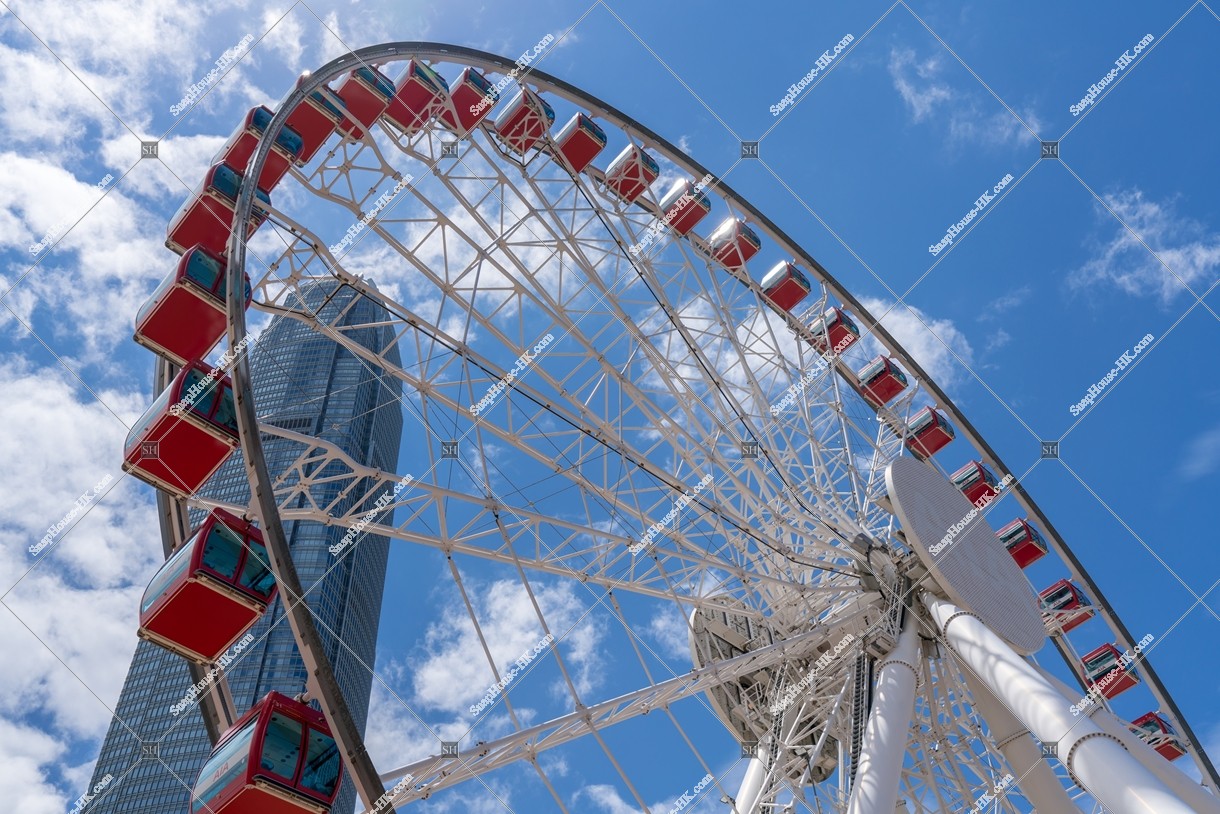 ifc2 and Hong Kong Observation Wheel, Central, No.1