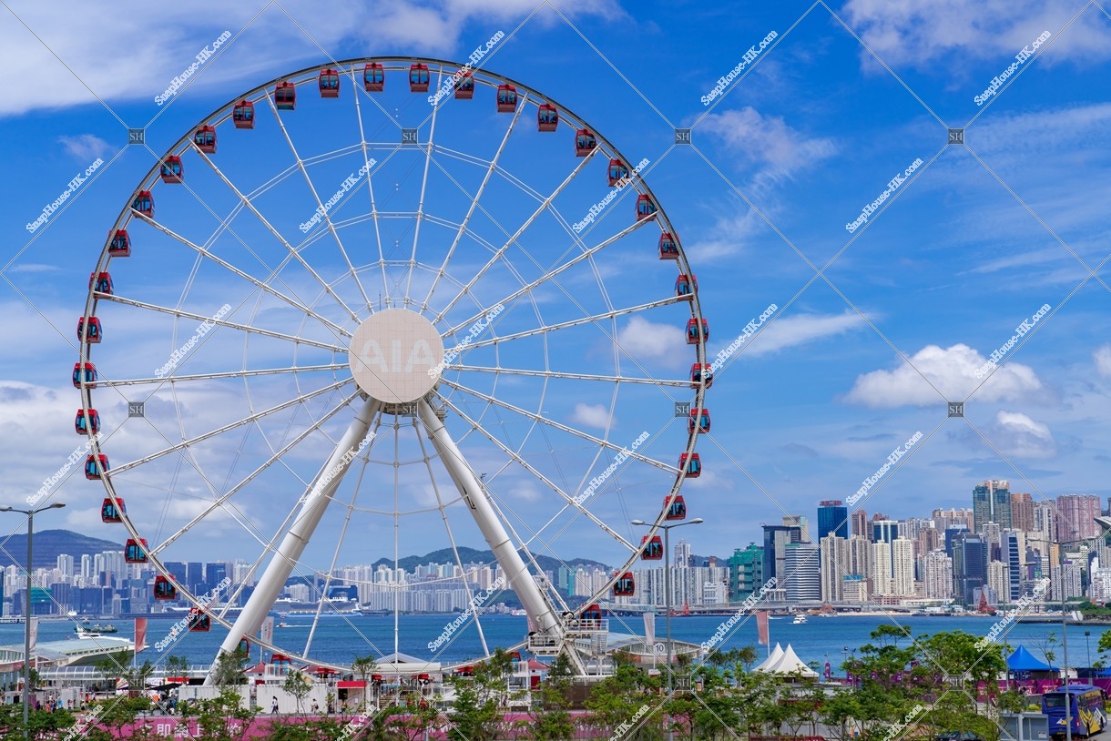 View of the Hong Kong Observation Wheel and the buildings at North Point, No.2
