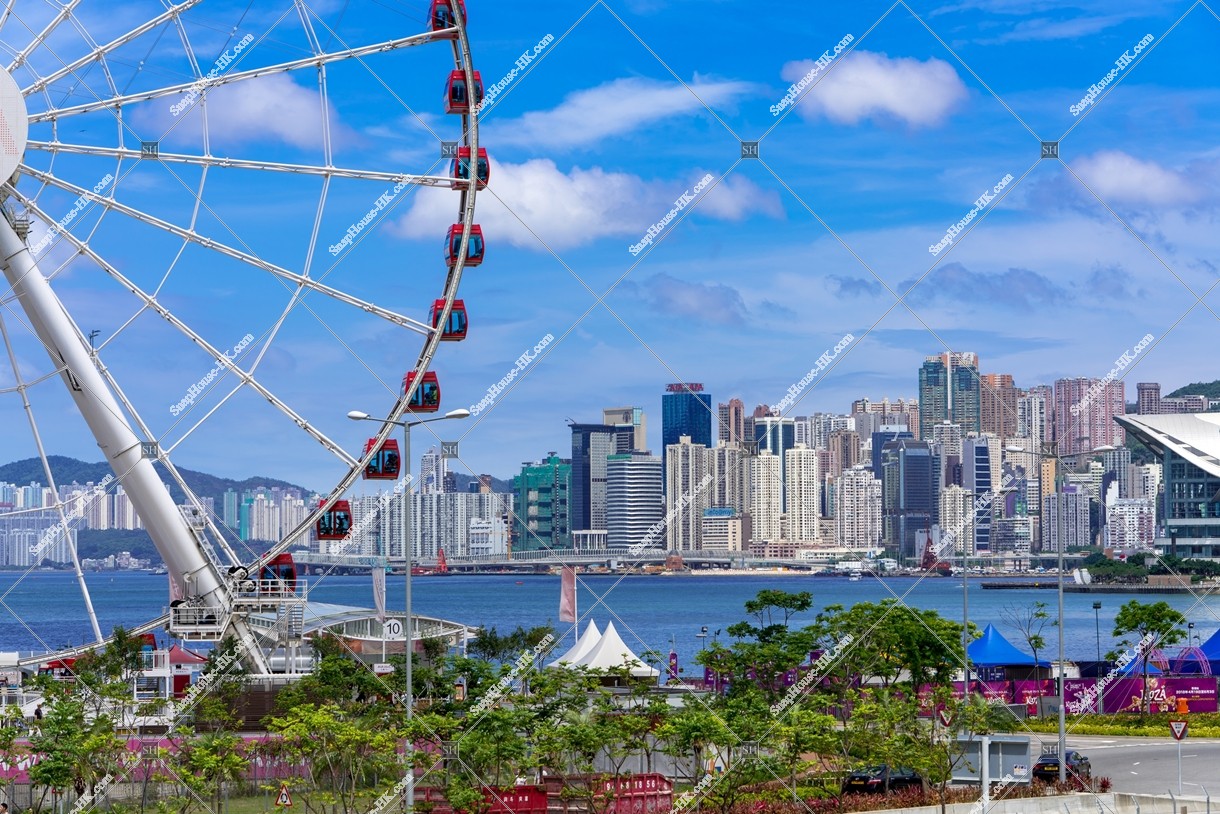View of the Hong Kong Observation Wheel and the buildings at North Point, No.3