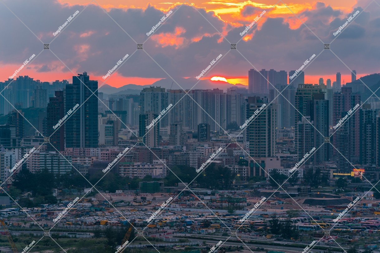 Evening scene of Kowloon, No.1