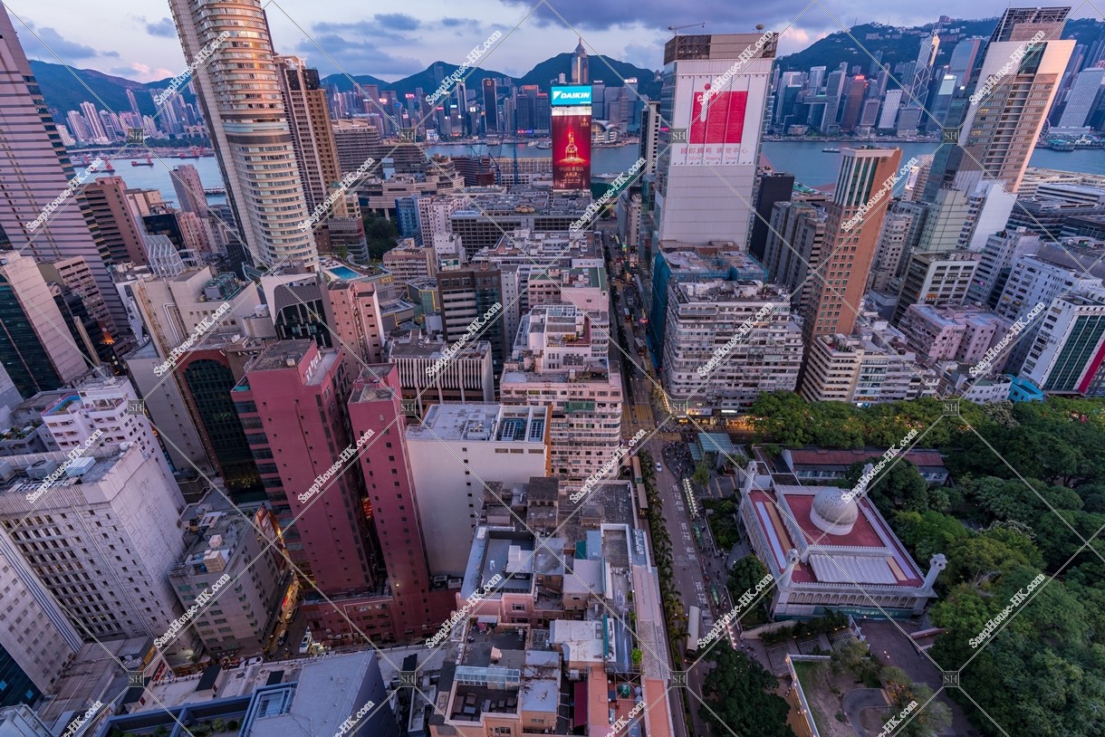 Evening scene of Tsim Sha Tsui and Hong Kong Island No.4
