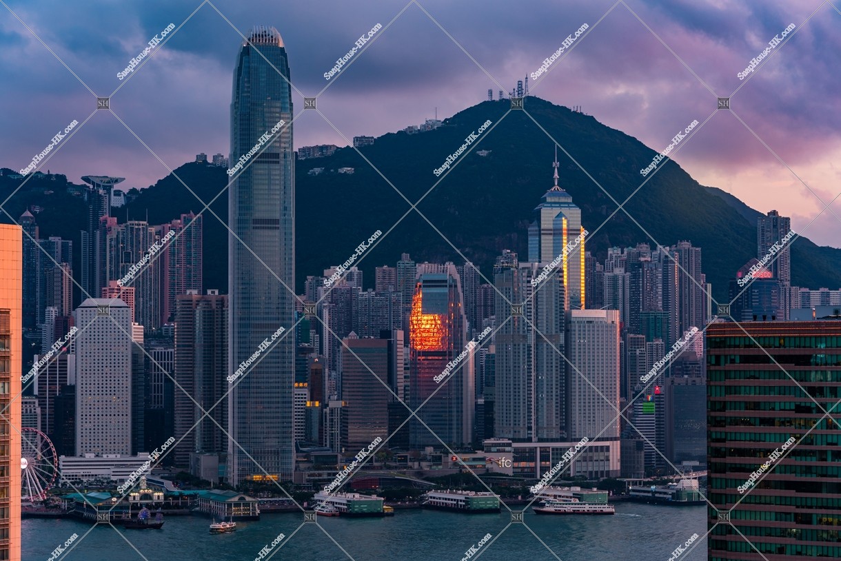 Evening scene of Central, No.2