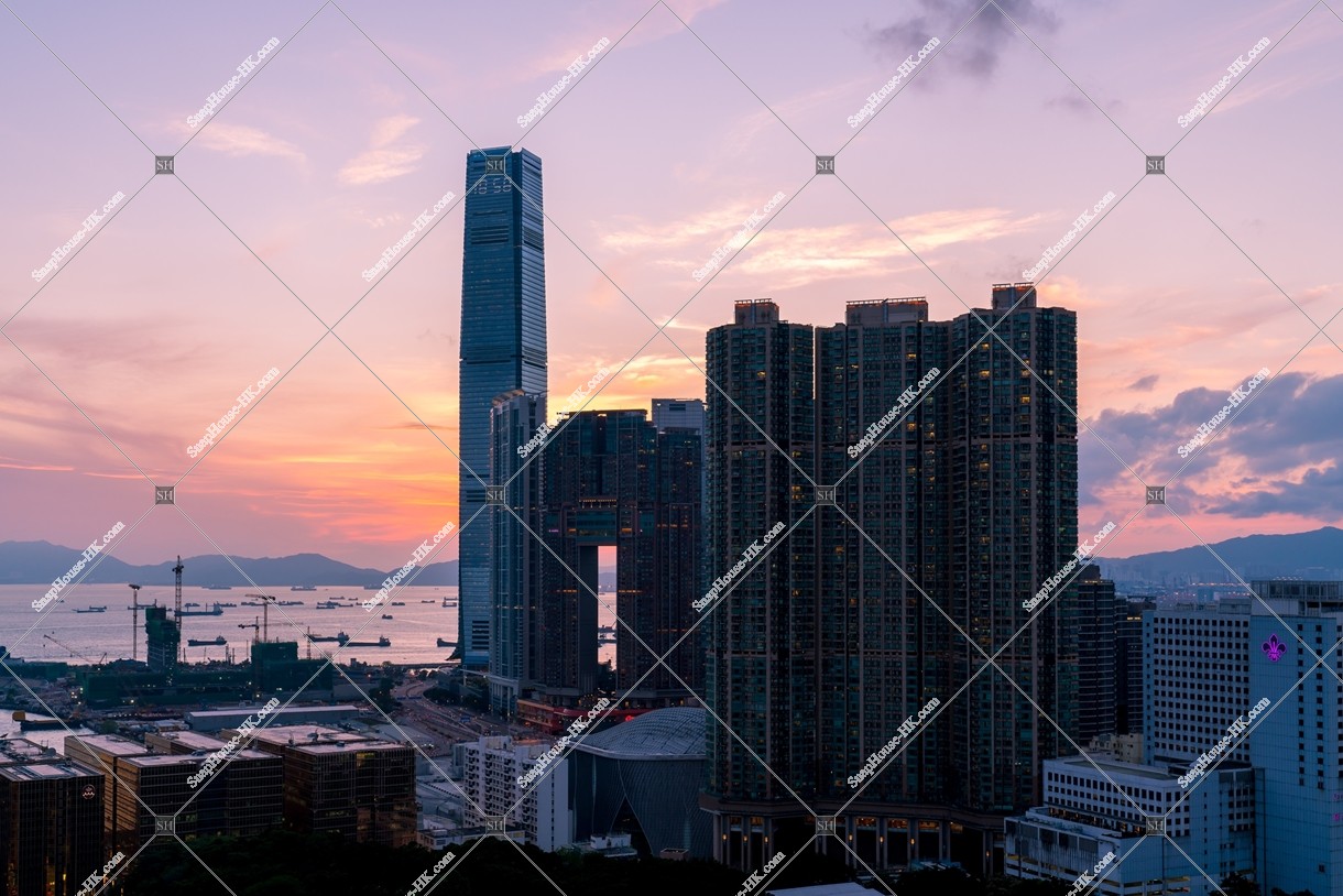 Evening scene of West Kowloon, No.5