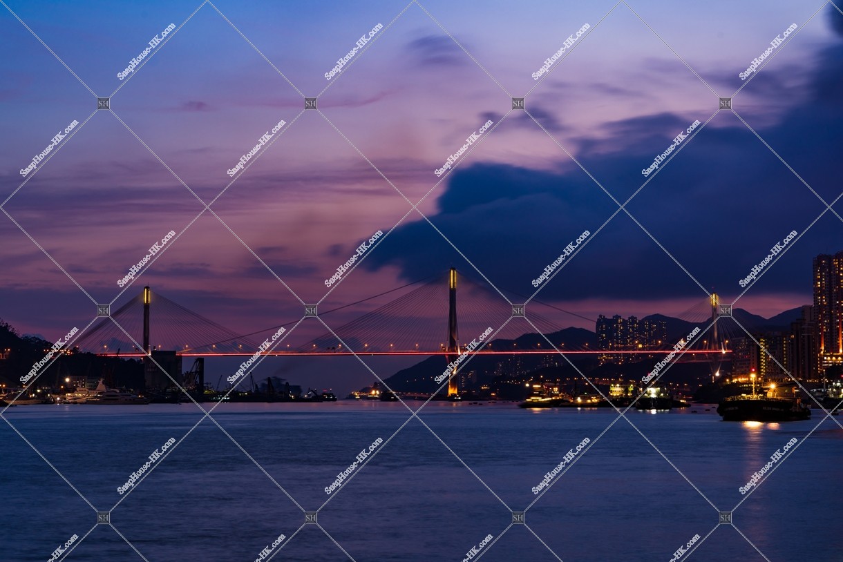 Night view of Ting Kau Bridge, No.1