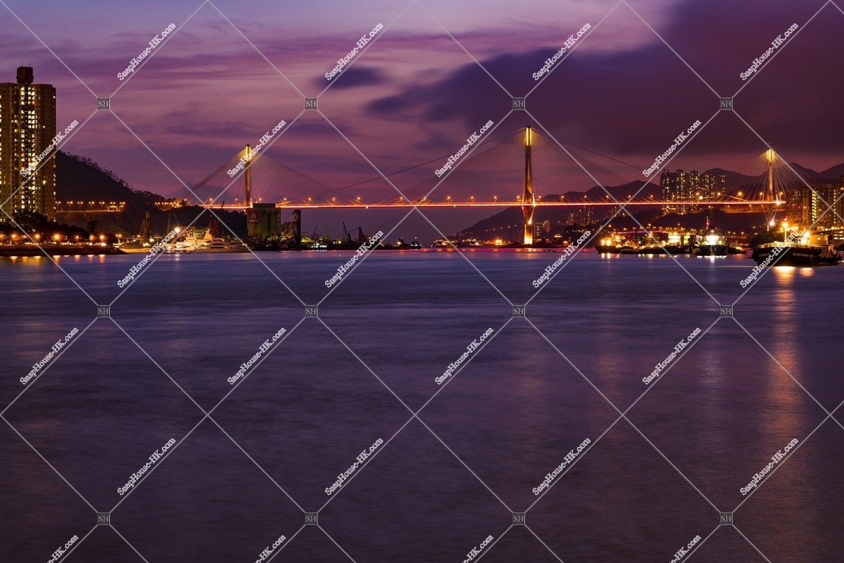 Night view of Ting Kau Bridge, No.2