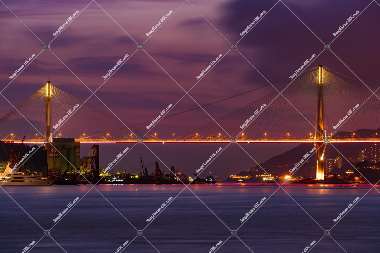 Night view of Ting Kau Bridge, No.3