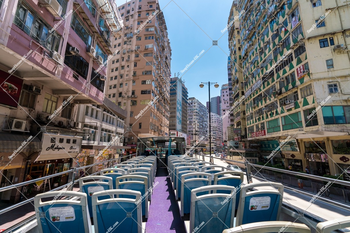Street view of Jordan with Sightseeing Bus, No.1