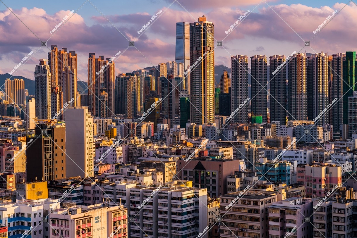 View of Sham Shui Po in the the evening, No.4