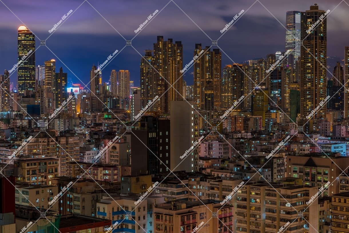 Night view of Sham Shui Po, No.14