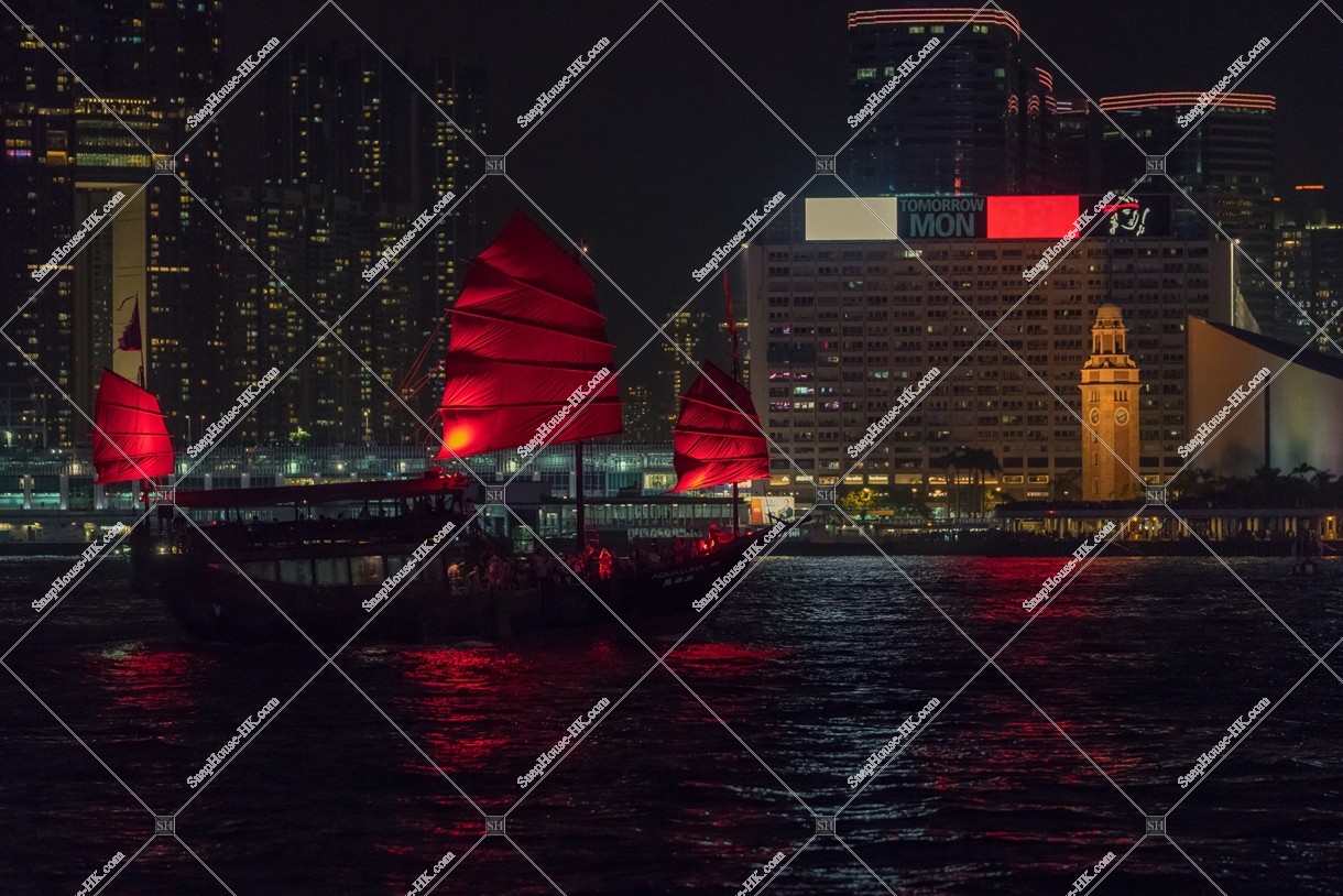 A cruise  driving in Victoria Harbor, No.2