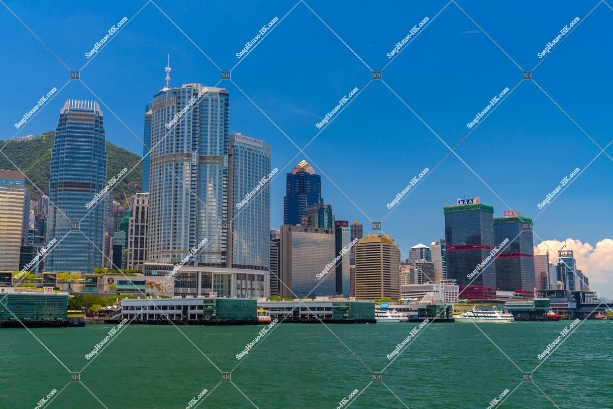 View of skyscrapers at Central to Sheung Wan, No.1