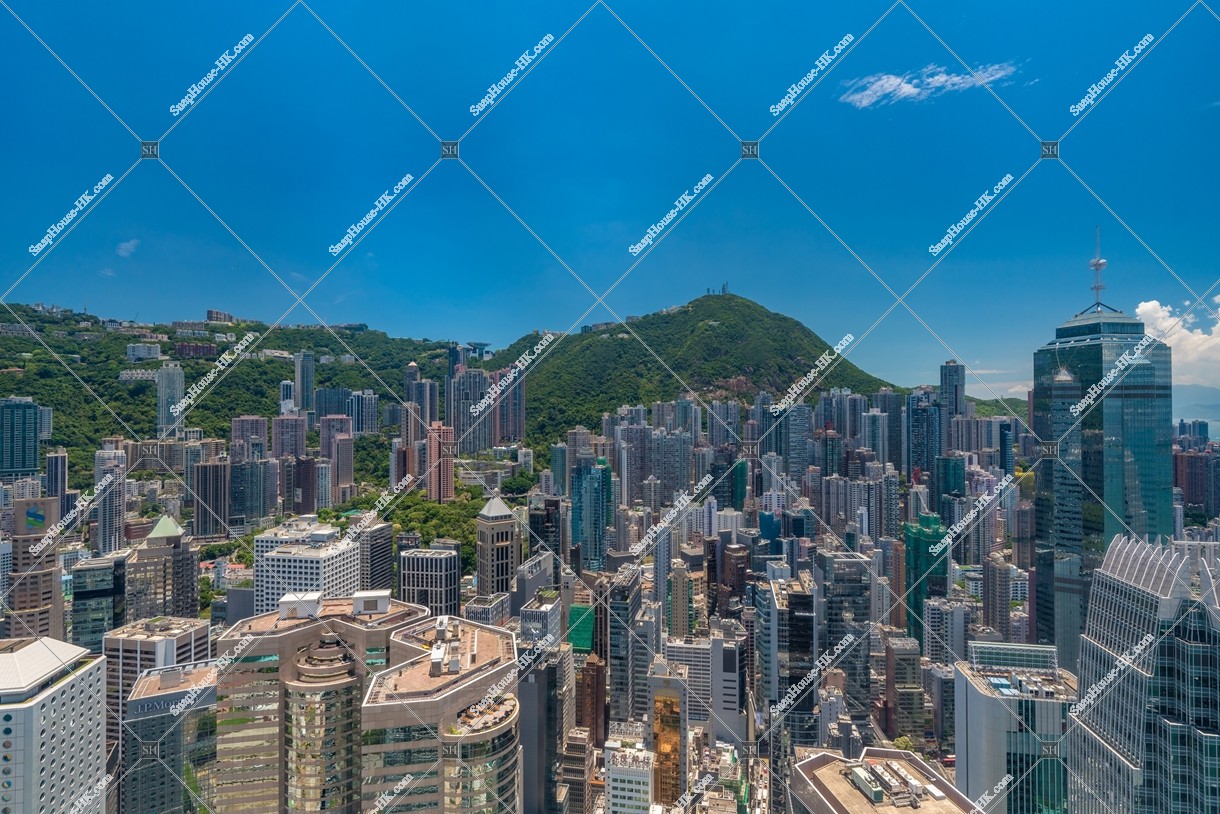 View of skyscrapers at Central to Sheung Wan, No.3
