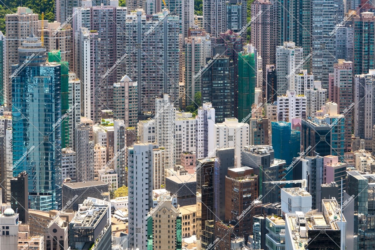 View of skyscrapers, Sheung Wan, No.3