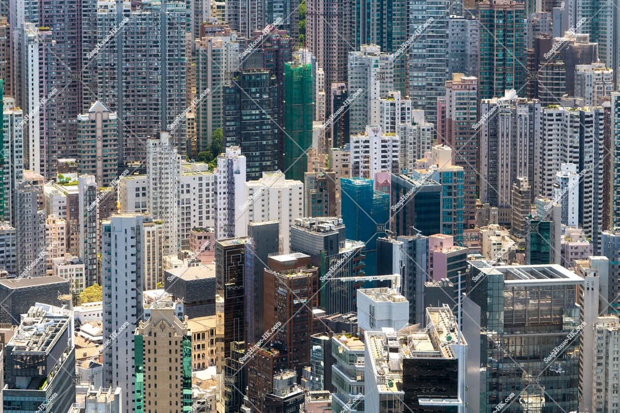 View of skyscrapers, Sheung Wan, No.4