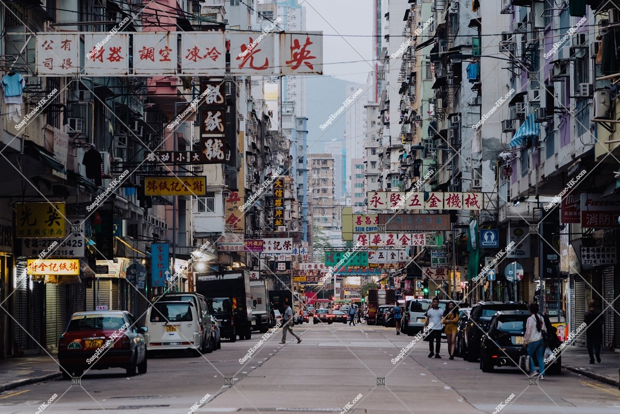 View of signboards at Sai Yeung Choi Street,  Mong Kok, No.2