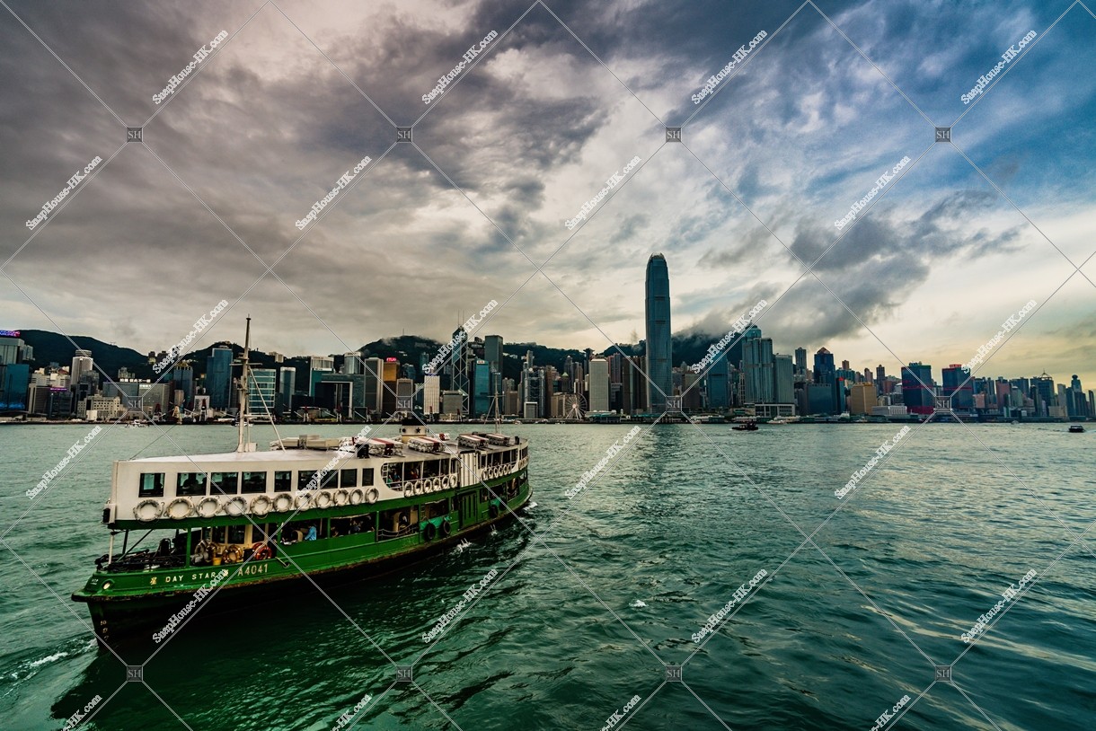 Hong Kong Island and Star Ferry, Victoria Harbour, No.1