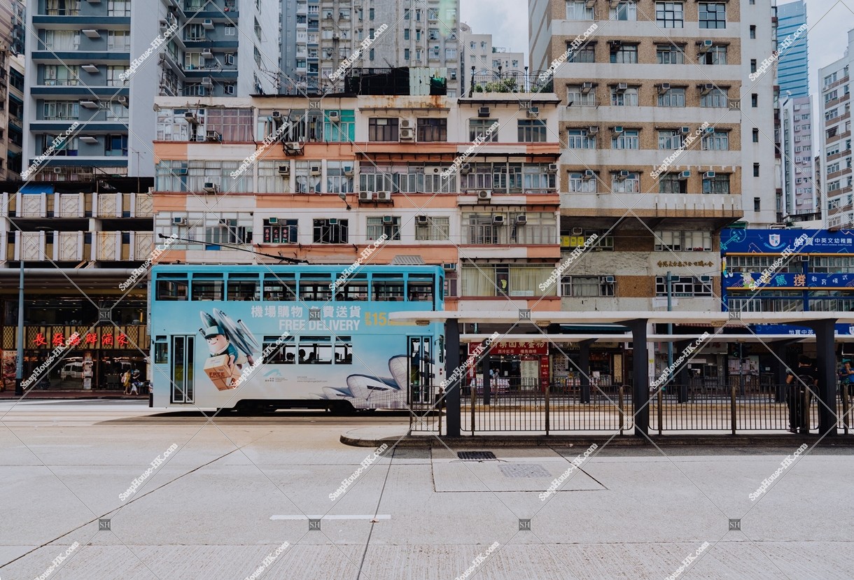Hong Kong Tramways at Quarry Bay, No.2