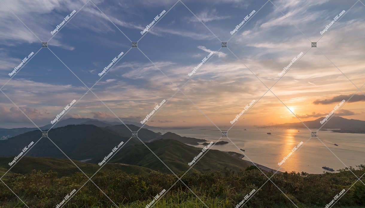 Sunset view from Lantau Island, No.3