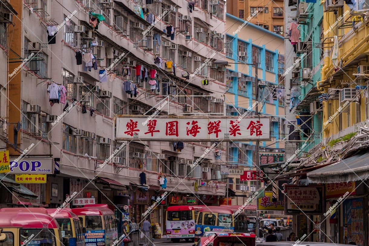 Landscape of residential area and shops, Ngau Tau Kok, No.1