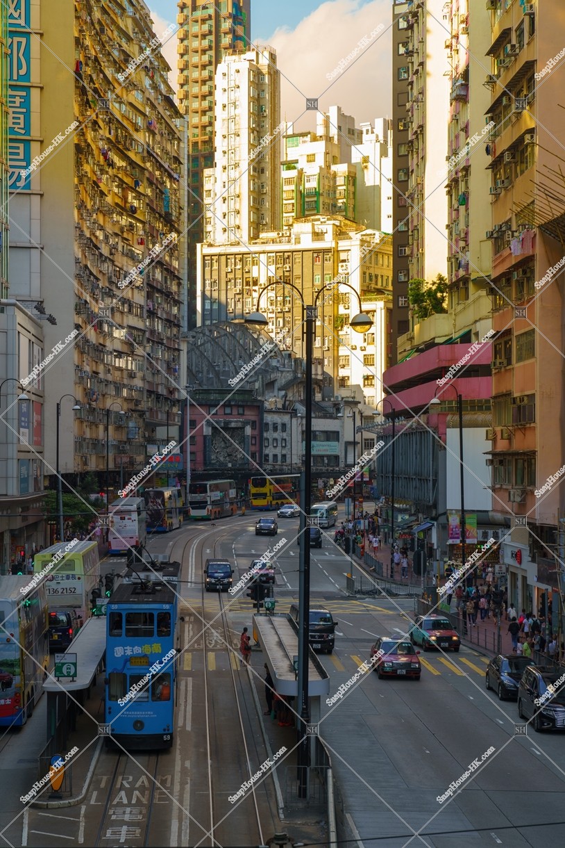 Street view of North Point in the the evening, No.1