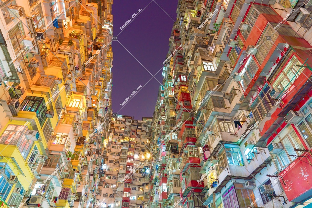 Night view of Monster Building at Quarry Bay, No.11