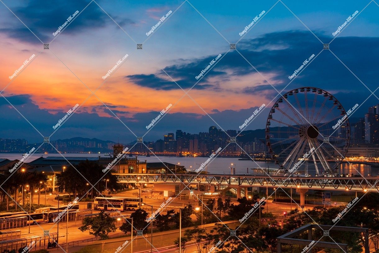 View of Central before Dawn No.2