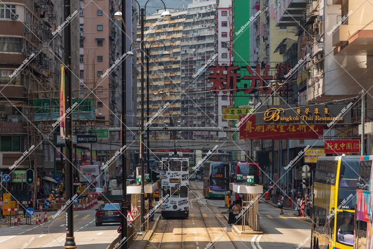 Townscape of North Point with Hong Kong Tramway, No.3