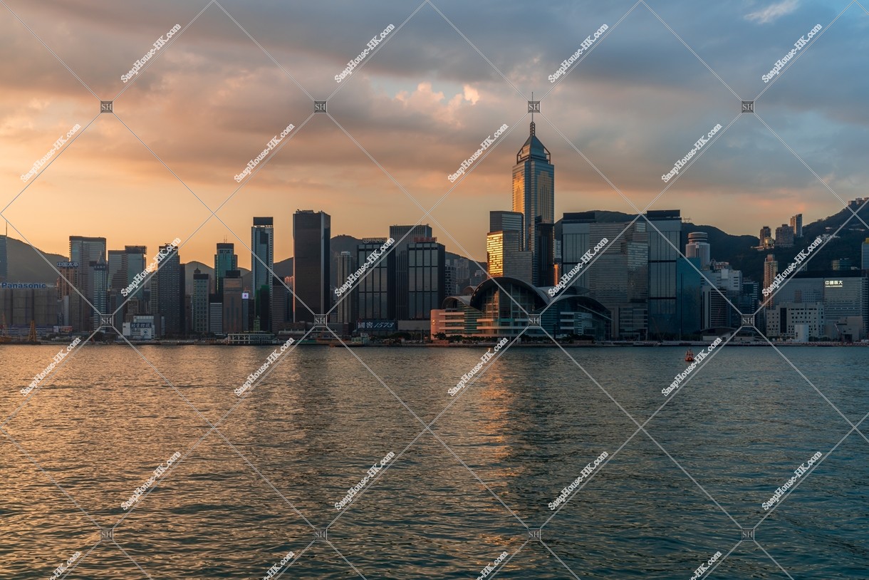 Morning view of the high-rise buildings at Wan Chai, No.3