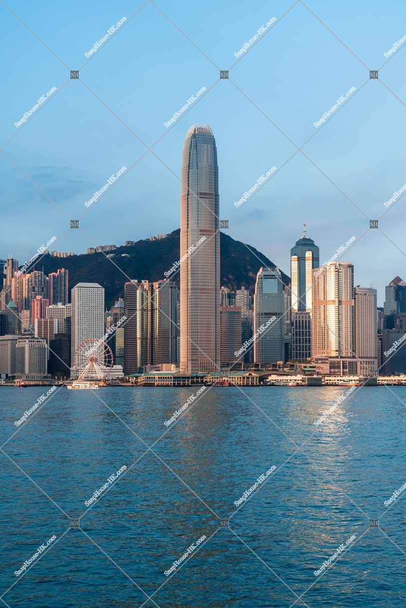 Morning view of the high-rise buildings at Central, No.4