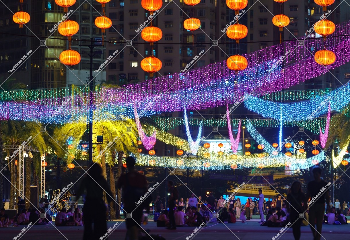 Night view of Mid-Autumn Festival at Victoria Park, Causeway Bay, No.4