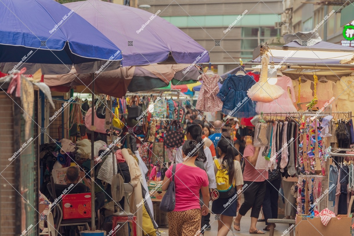 View of Street Markets at Wan Chai, No.3