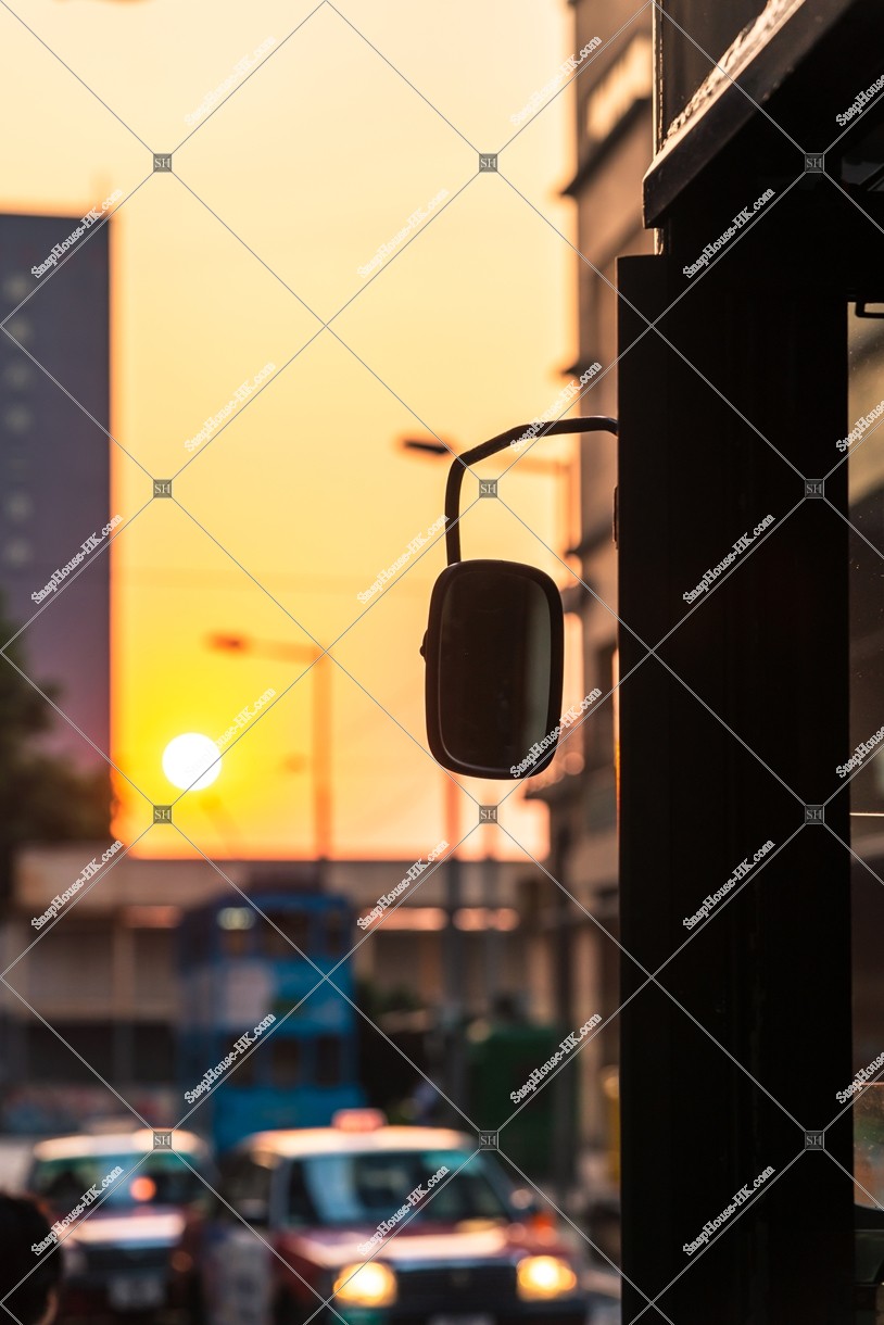 Sunset view with Hong Kong Tramway, No.2