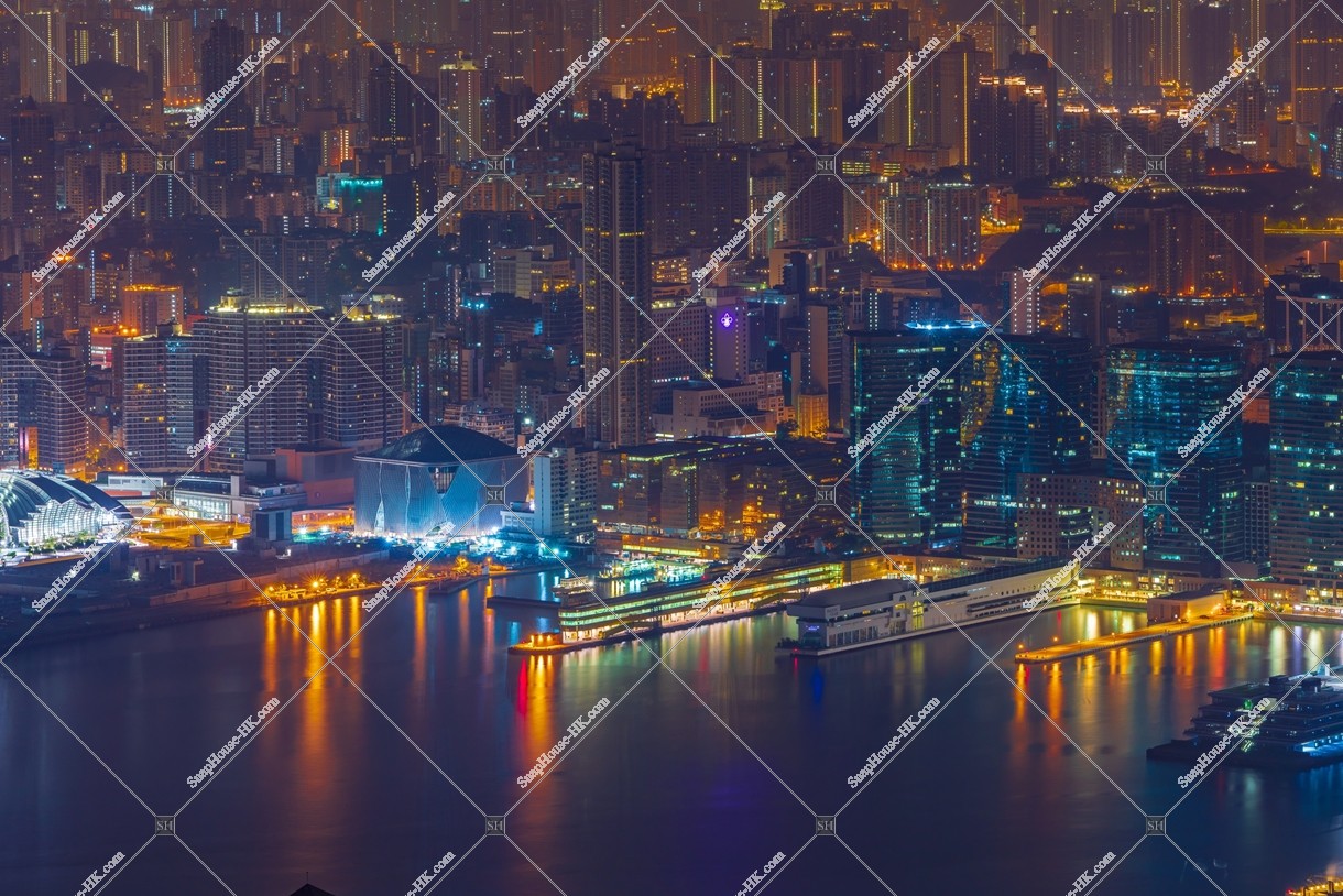 Midnight view of Tsim Sha Tsui