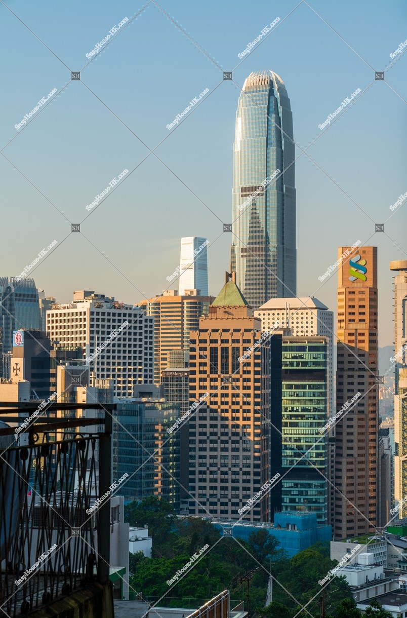 Evening view of the high-rise buildings at Central, No,3