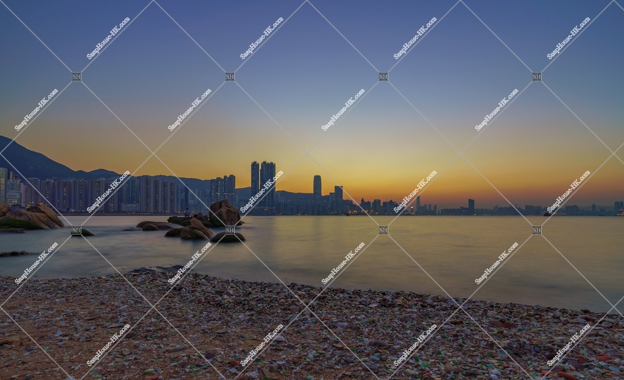 Evening view of Victoria Harbour from Sam Ka Tsuen, No.5