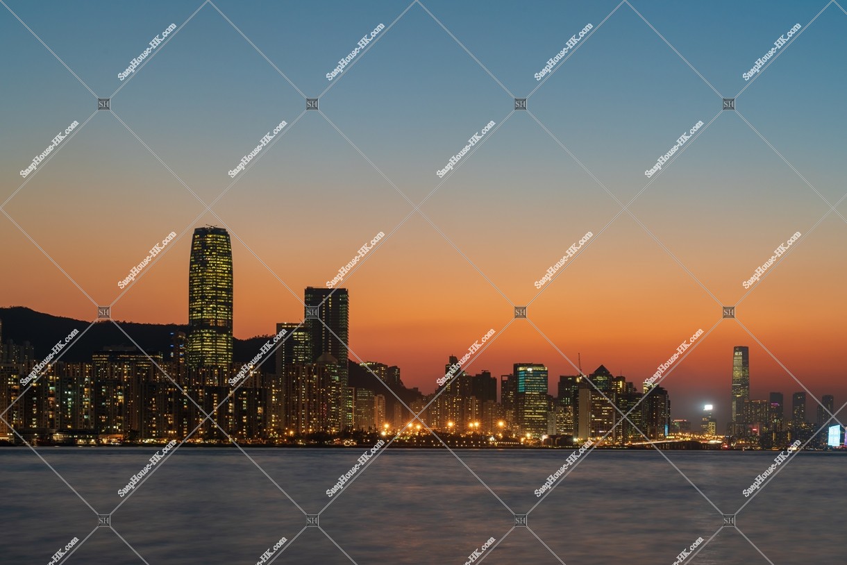 Evening view of Victoria Harbour, No.2