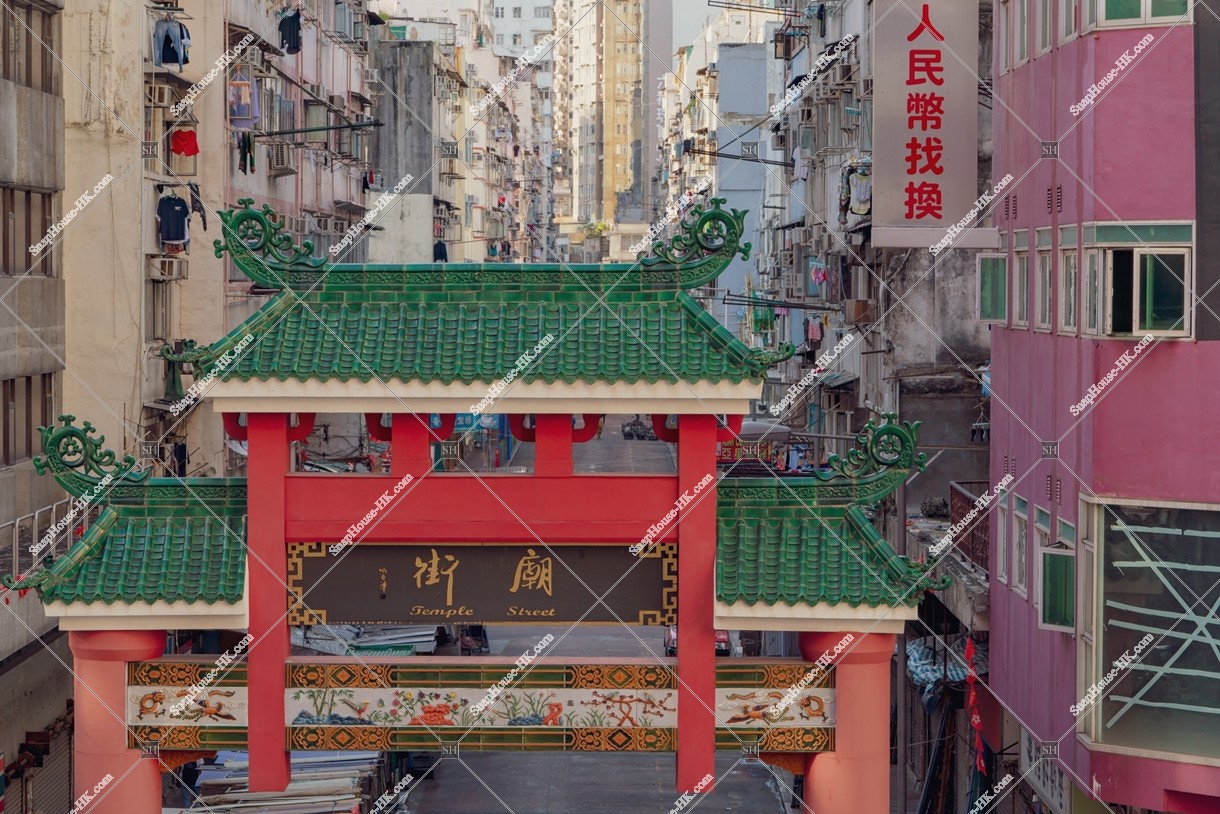 The gate of Temple Street in the morning, Jordan, No.3