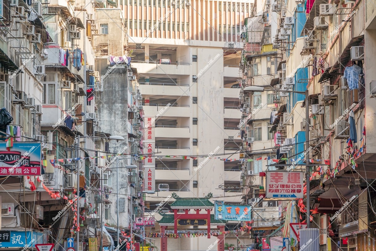 View of Temple Street at Jordan, No.7