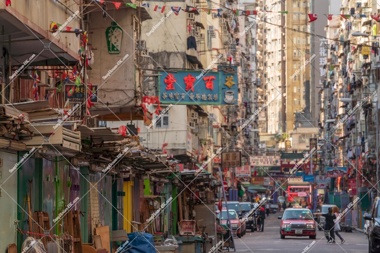 View of Temple Street at Jordan, No.14