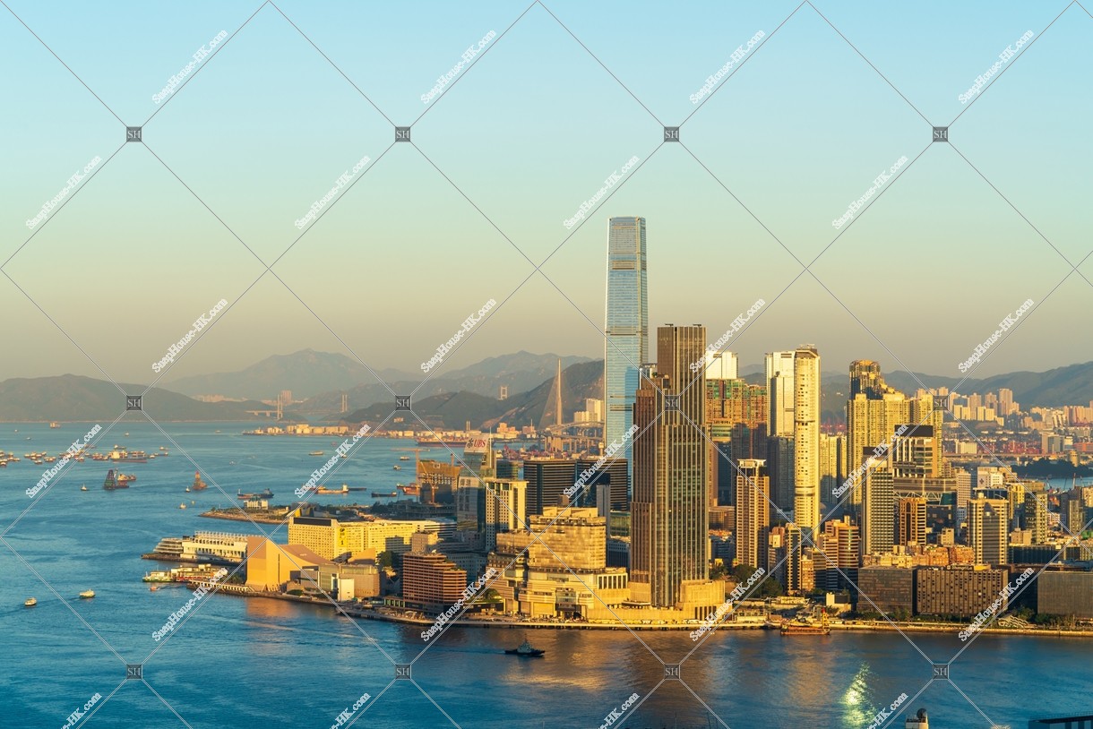 View of Kowloon Peninsula in the morning, No.1