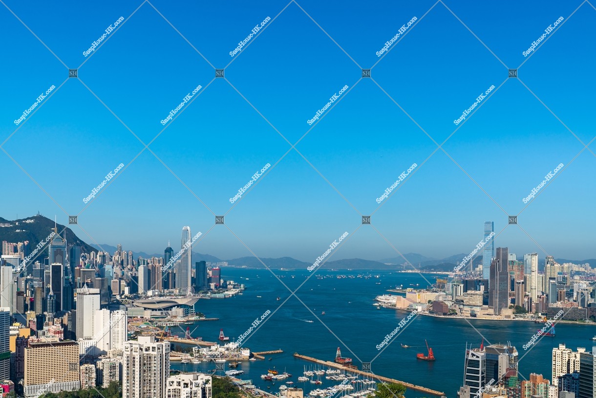 View of Kowloon Peninsula and Hong Kong Island, No.4