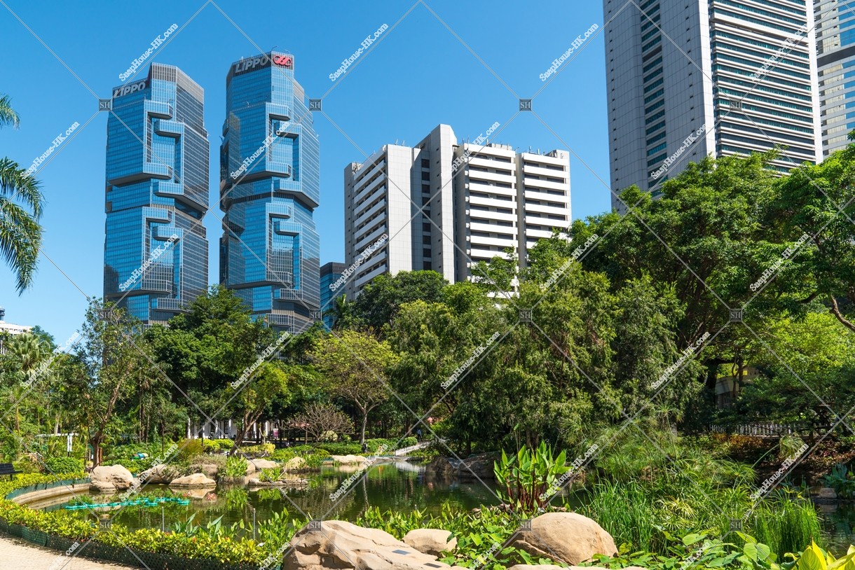 View of Hong Kong Park and Lippo Center, No.4