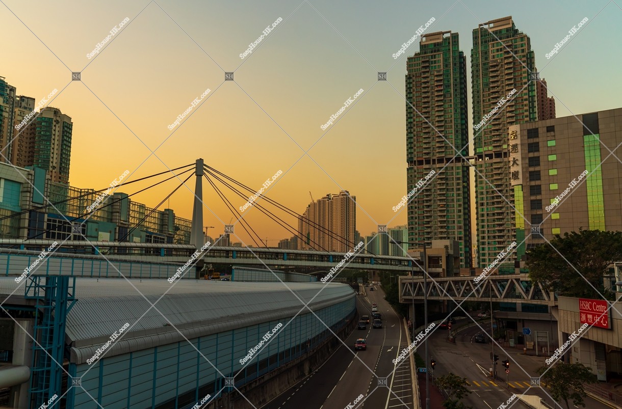 View of Tai Kok Tsui in sunset time, No.3