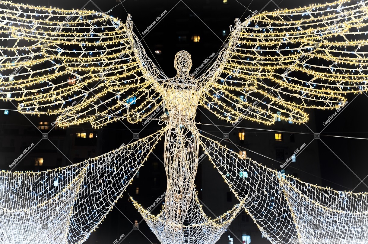 Christmas lights at Lee Tung Avenue, Wan Chai, No.4