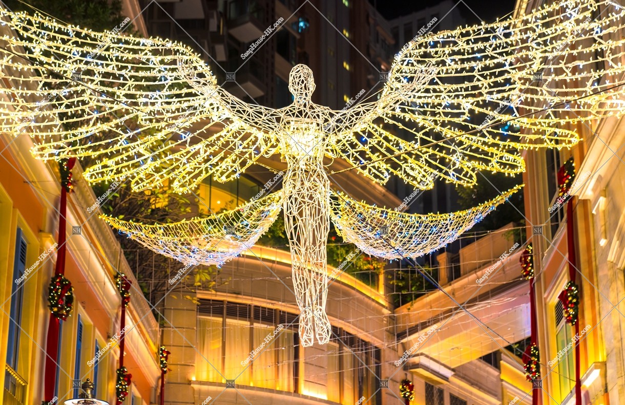 Christmas lights at Lee Tung Avenue, Wan Chai, No.7