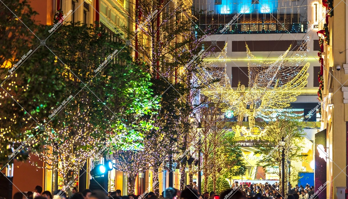 Christmas lights at Lee Tung Avenue, Wan Chai, No.14